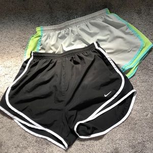 2 pairs nike running shorts (M)